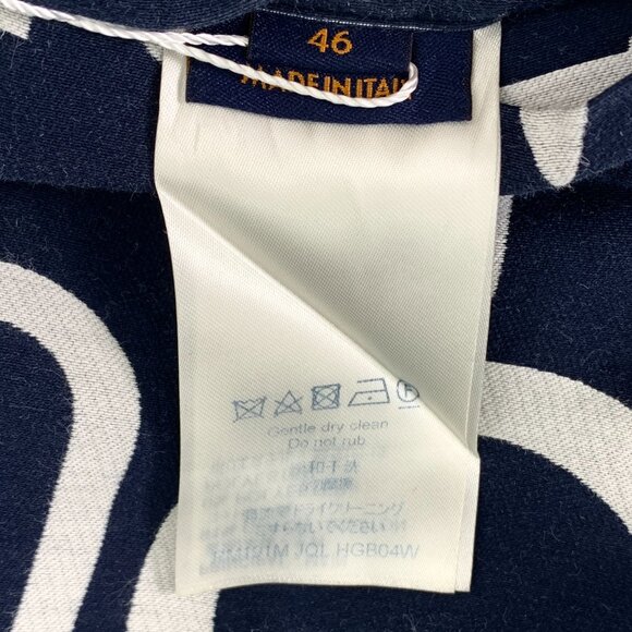 Louis Vuitton Paris Designer Jacket With Hood & Zip Closure In Navy & White - Picture 7 of 8